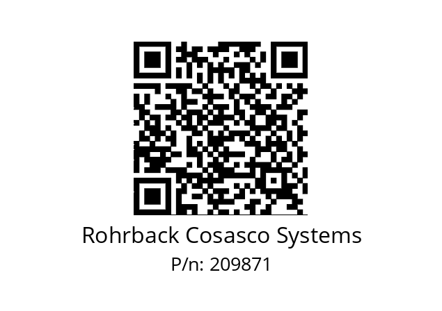   Rohrback Cosasco Systems 209871