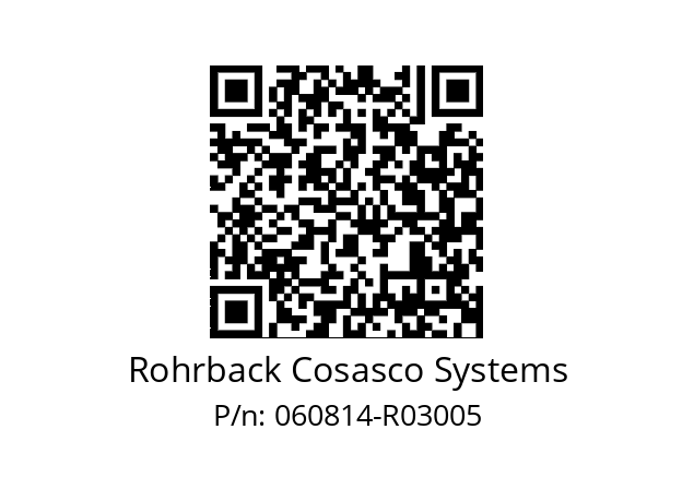   Rohrback Cosasco Systems 060814-R03005