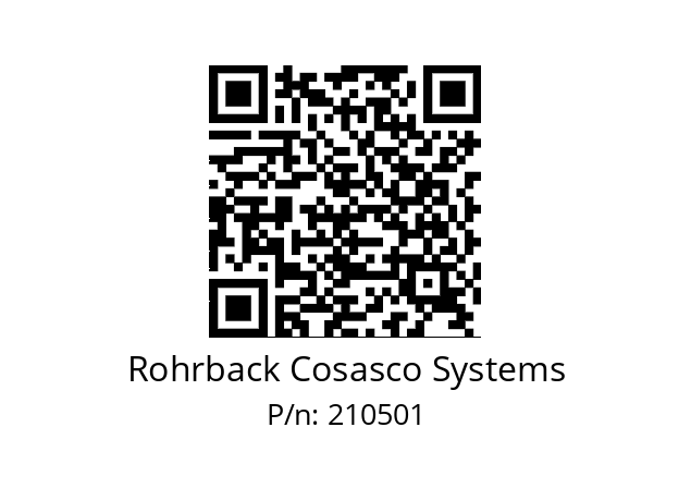   Rohrback Cosasco Systems 210501