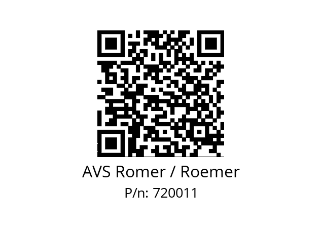   AVS Romer / Roemer 720011