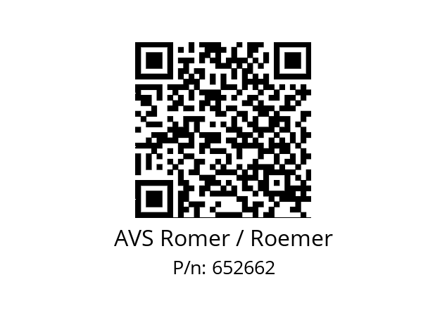   AVS Romer / Roemer 652662