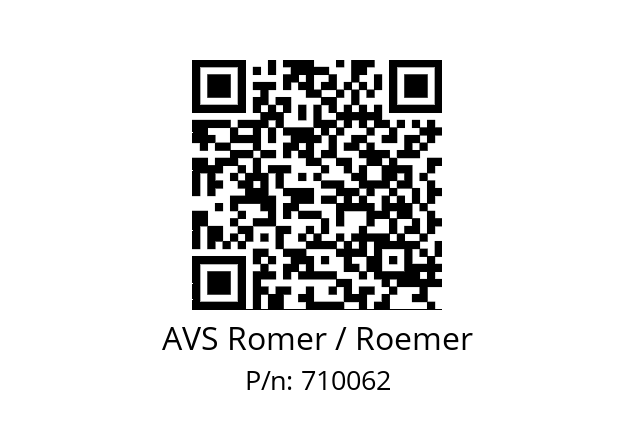   AVS Romer / Roemer 710062