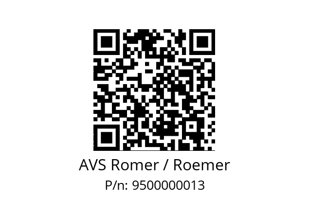   AVS Romer / Roemer 9500000013