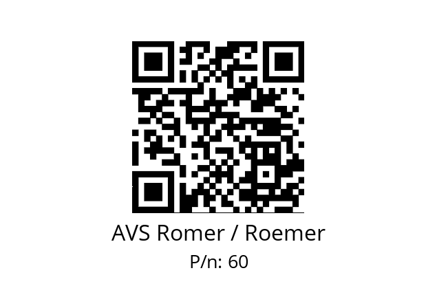   AVS Romer / Roemer 60