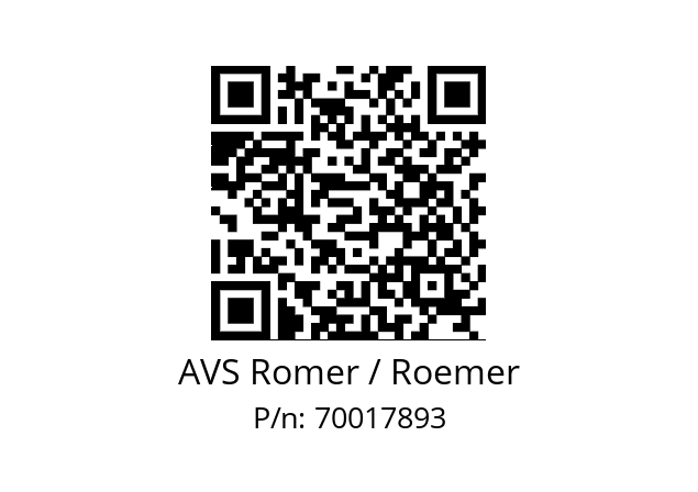 Solenoid valve  AVS Romer / Roemer 70017893