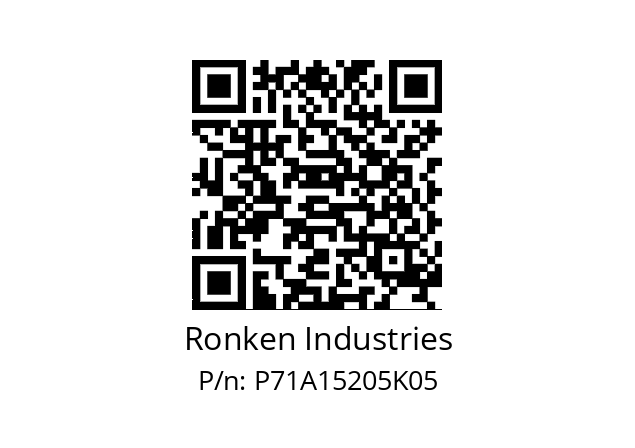   Ronken Industries P71A15205K05