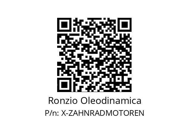   Ronzio Oleodinamica X-ZAHNRADMOTOREN