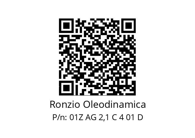   Ronzio Oleodinamica 01Z AG 2,1 C 4 01 D