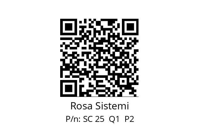   Rosa Sistemi SC 25  Q1  P2