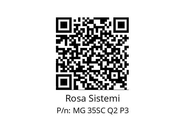   Rosa Sistemi MG 35SC Q2 P3