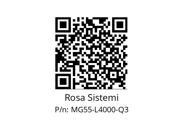   Rosa Sistemi MG55-L4000-Q3