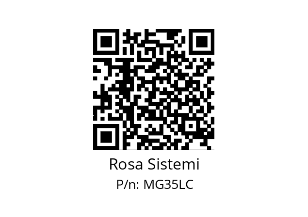   Rosa Sistemi MG35LC