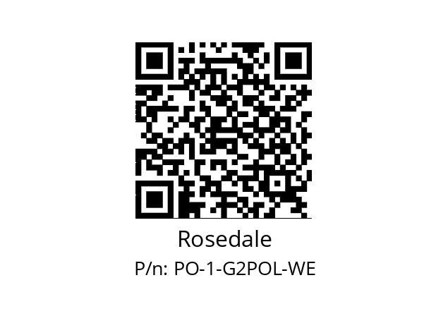   Rosedale PO-1-G2POL-WE