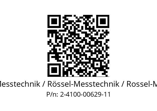   ROESSEL-Messtechnik / Rössel-Messtechnik / Rossel-Messtechnik 2-4100-00629-11