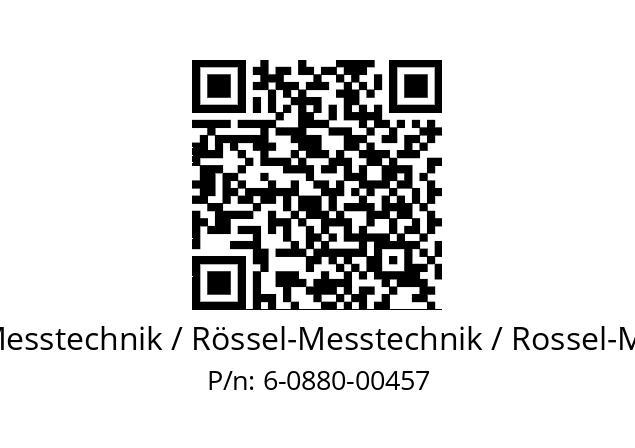   ROESSEL-Messtechnik / Rössel-Messtechnik / Rossel-Messtechnik 6-0880-00457