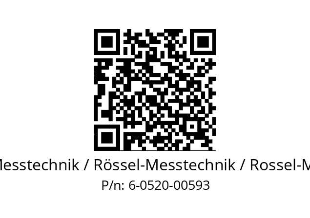   ROESSEL-Messtechnik / Rössel-Messtechnik / Rossel-Messtechnik 6-0520-00593