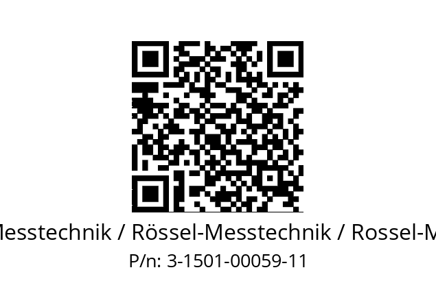   ROESSEL-Messtechnik / Rössel-Messtechnik / Rossel-Messtechnik 3-1501-00059-11