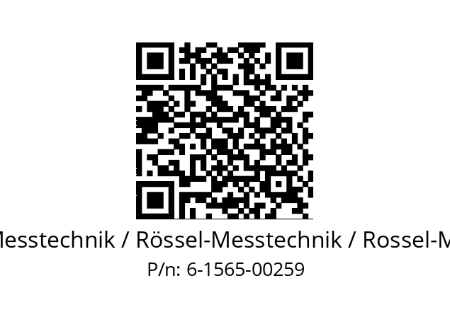   ROESSEL-Messtechnik / Rössel-Messtechnik / Rossel-Messtechnik 6-1565-00259