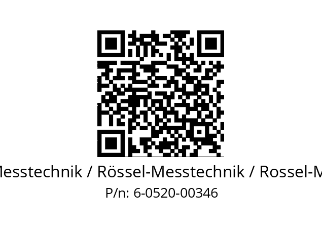   ROESSEL-Messtechnik / Rössel-Messtechnik / Rossel-Messtechnik 6-0520-00346