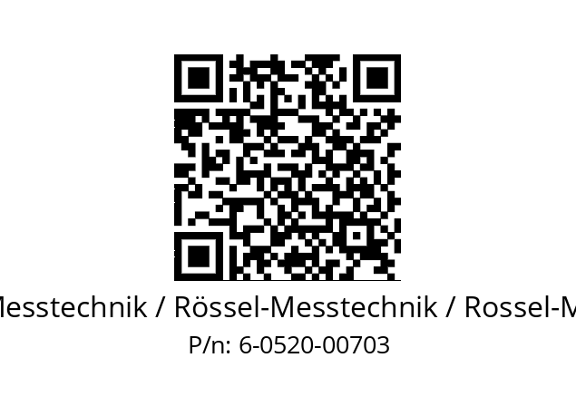   ROESSEL-Messtechnik / Rössel-Messtechnik / Rossel-Messtechnik 6-0520-00703