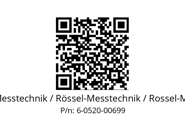   ROESSEL-Messtechnik / Rössel-Messtechnik / Rossel-Messtechnik 6-0520-00699