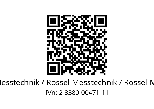   ROESSEL-Messtechnik / Rössel-Messtechnik / Rossel-Messtechnik 2-3380-00471-11