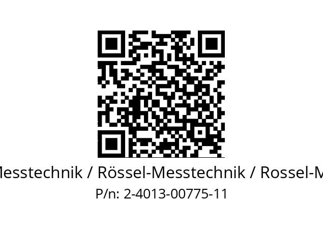   ROESSEL-Messtechnik / Rössel-Messtechnik / Rossel-Messtechnik 2-4013-00775-11