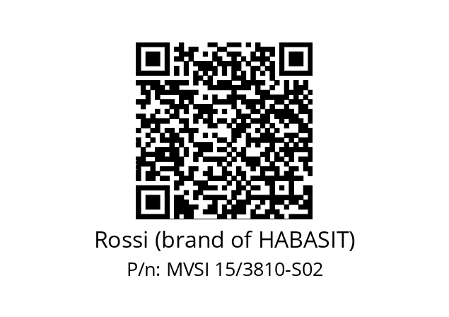   Rossi (brand of HABASIT) MVSI 15/3810-S02