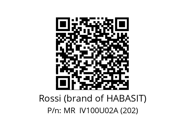   Rossi (brand of HABASIT) MR  IV100U02A (202)