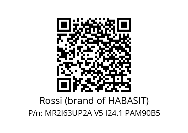   Rossi (brand of HABASIT) MR2I63UP2A V5 I24.1 PAM90B5