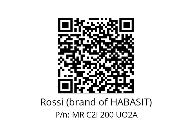   Rossi (brand of HABASIT) MR C2I 200 UO2A