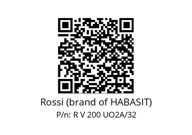   Rossi (brand of HABASIT) R V 200 UO2A/32