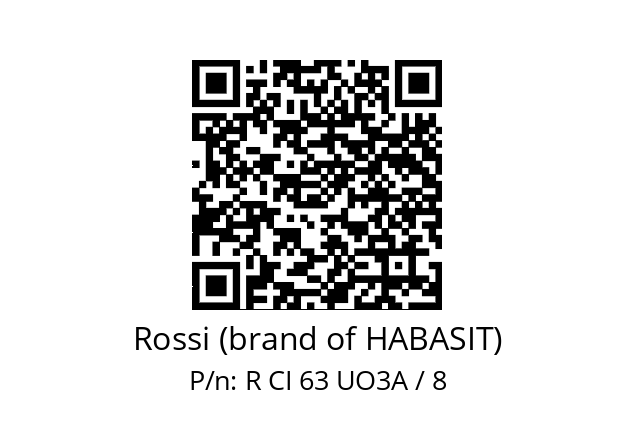   Rossi (brand of HABASIT) R CI 63 UO3A / 8