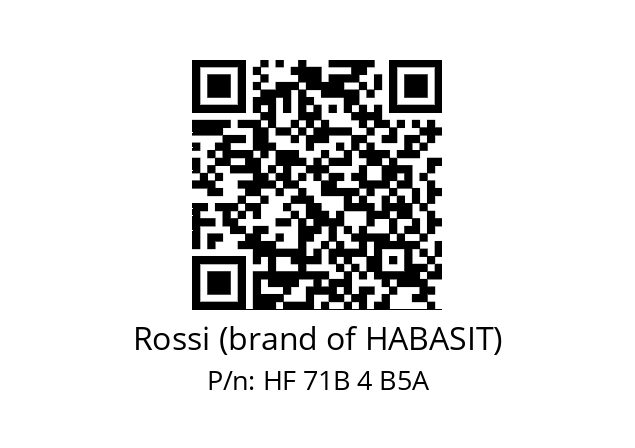   Rossi (brand of HABASIT) HF 71B 4 B5A