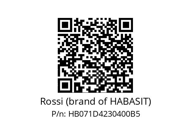   Rossi (brand of HABASIT) HB071D4230400B5