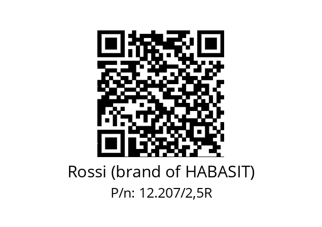   Rossi (brand of HABASIT) 12.207/2,5R