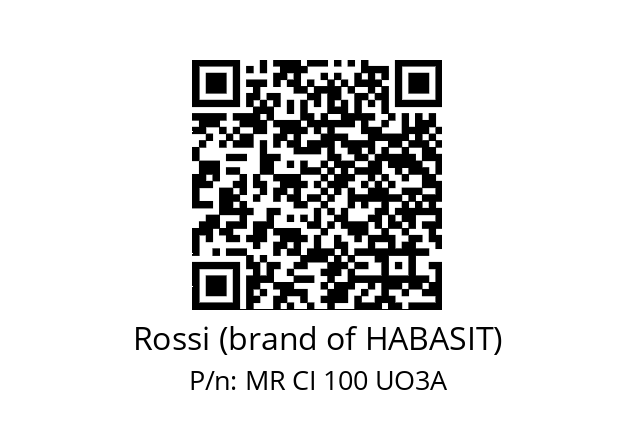   Rossi (brand of HABASIT) MR CI 100 UO3A