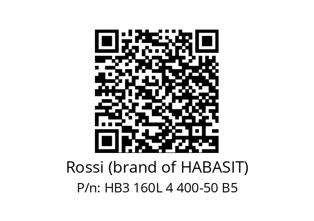   Rossi (brand of HABASIT) HB3 160L 4 400-50 B5