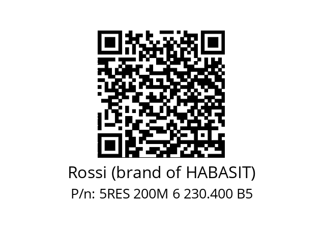   Rossi (brand of HABASIT) 5RES 200M 6 230.400 B5