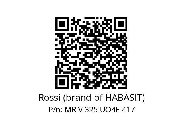   Rossi (brand of HABASIT) MR V 325 UO4E 417