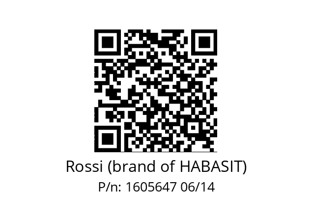   Rossi (brand of HABASIT) 1605647 06/14