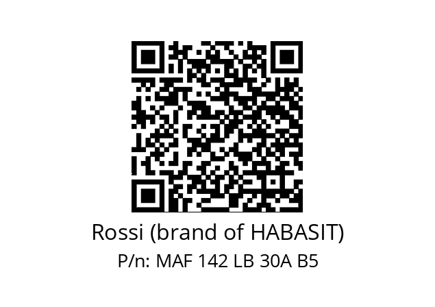   Rossi (brand of HABASIT) MAF 142 LB 30A B5