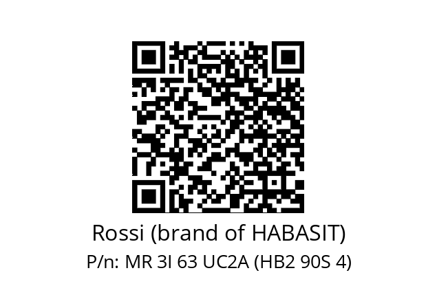   Rossi (brand of HABASIT) MR 3I 63 UC2A (HB2 90S 4)