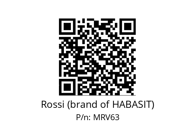   Rossi (brand of HABASIT) MRV63