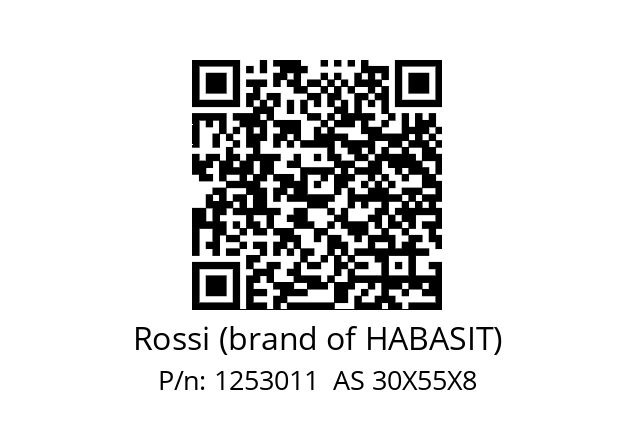   Rossi (brand of HABASIT) 1253011  AS 30X55X8