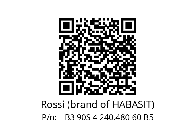   Rossi (brand of HABASIT) HB3 90S 4 240.480-60 B5