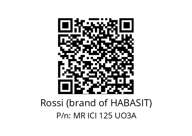   Rossi (brand of HABASIT) MR ICI 125 UO3A