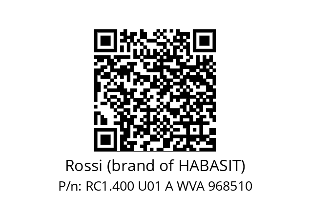   Rossi (brand of HABASIT) RC1.400 U01 A WVA 968510