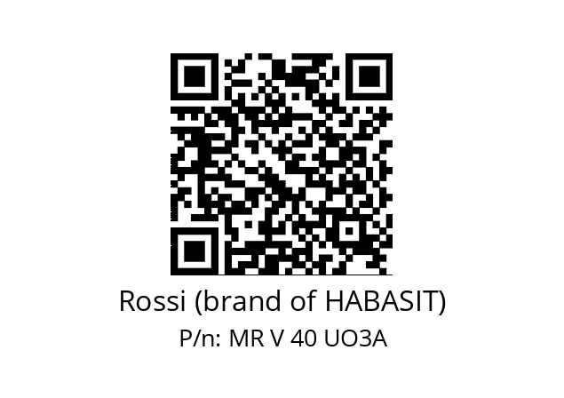   Rossi (brand of HABASIT) MR V 40 UO3A