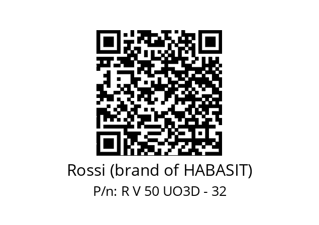   Rossi (brand of HABASIT) R V 50 UO3D - 32